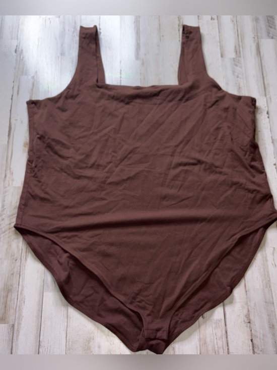 Tops - Old Navy Square Neck Tank Top Bodysuit Plus Size 4X Brown  Like New